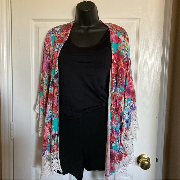 Umgee Women Floral Kimono Size Small - Picture 1 of 9